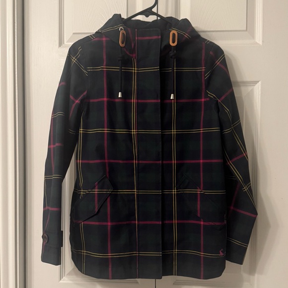 Joules Right as Rain Print Waterproof Hooded Jacket - Picture 5 of 10